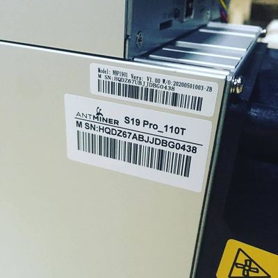Bitmain Antminer S19 Pro 110T BTC Madencilik Makinesi 1024MB Video Belleği